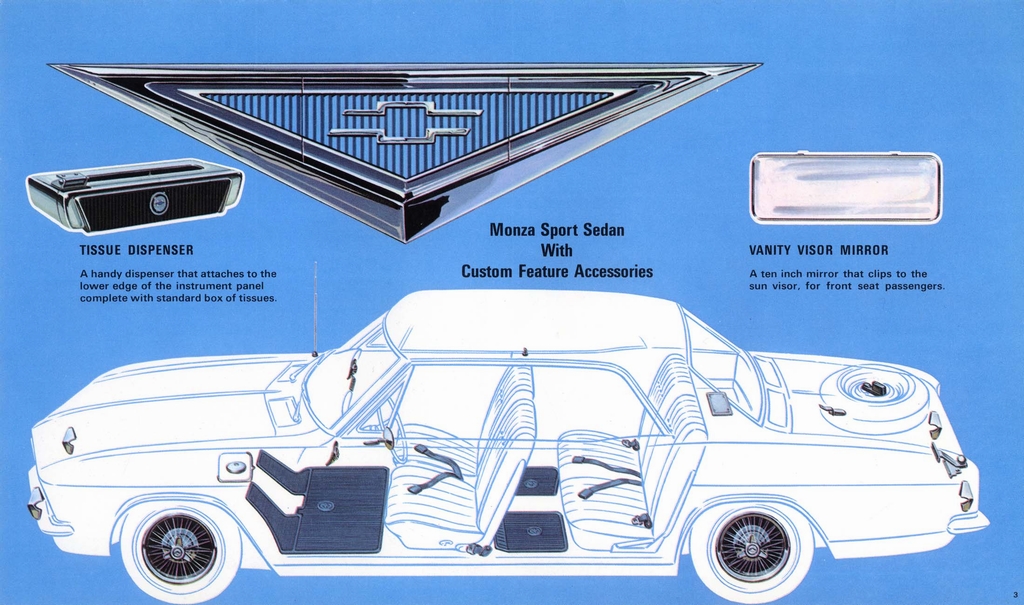 1966 Chevrolet Corvair Accessories Brochure Page 5